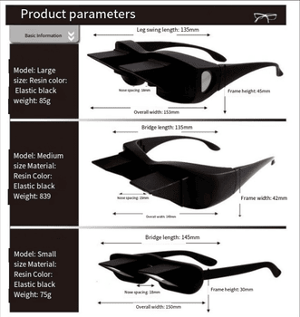 90° Bed Reading Glasses